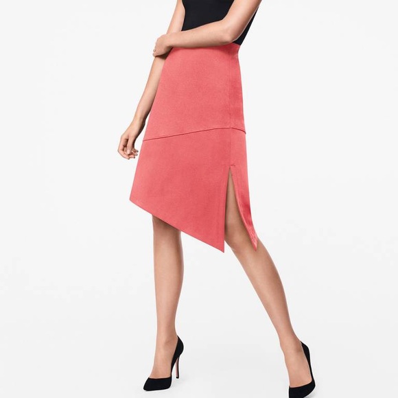 NWOT Wolford Asymmetric Skirt size XS Mid Coral - Picture 1 of 8